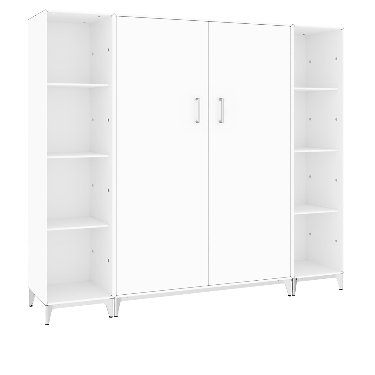 Combination shelf unit/double door cupboard - mauser