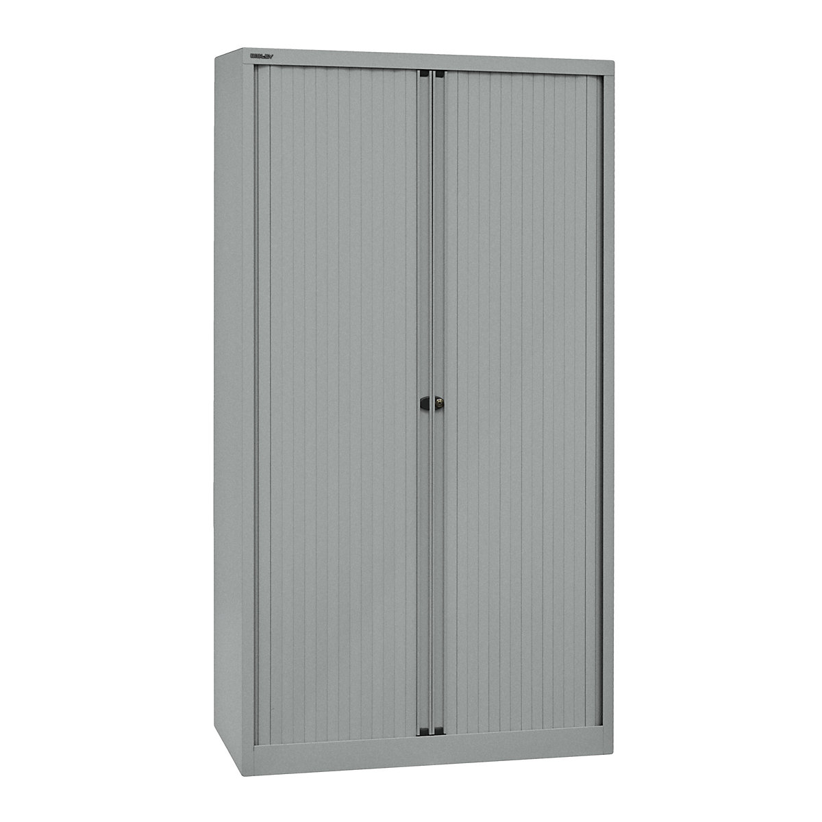 EURO roller shutter cupboard – BISLEY, width 1000 mm, 4 shelves, silver-5