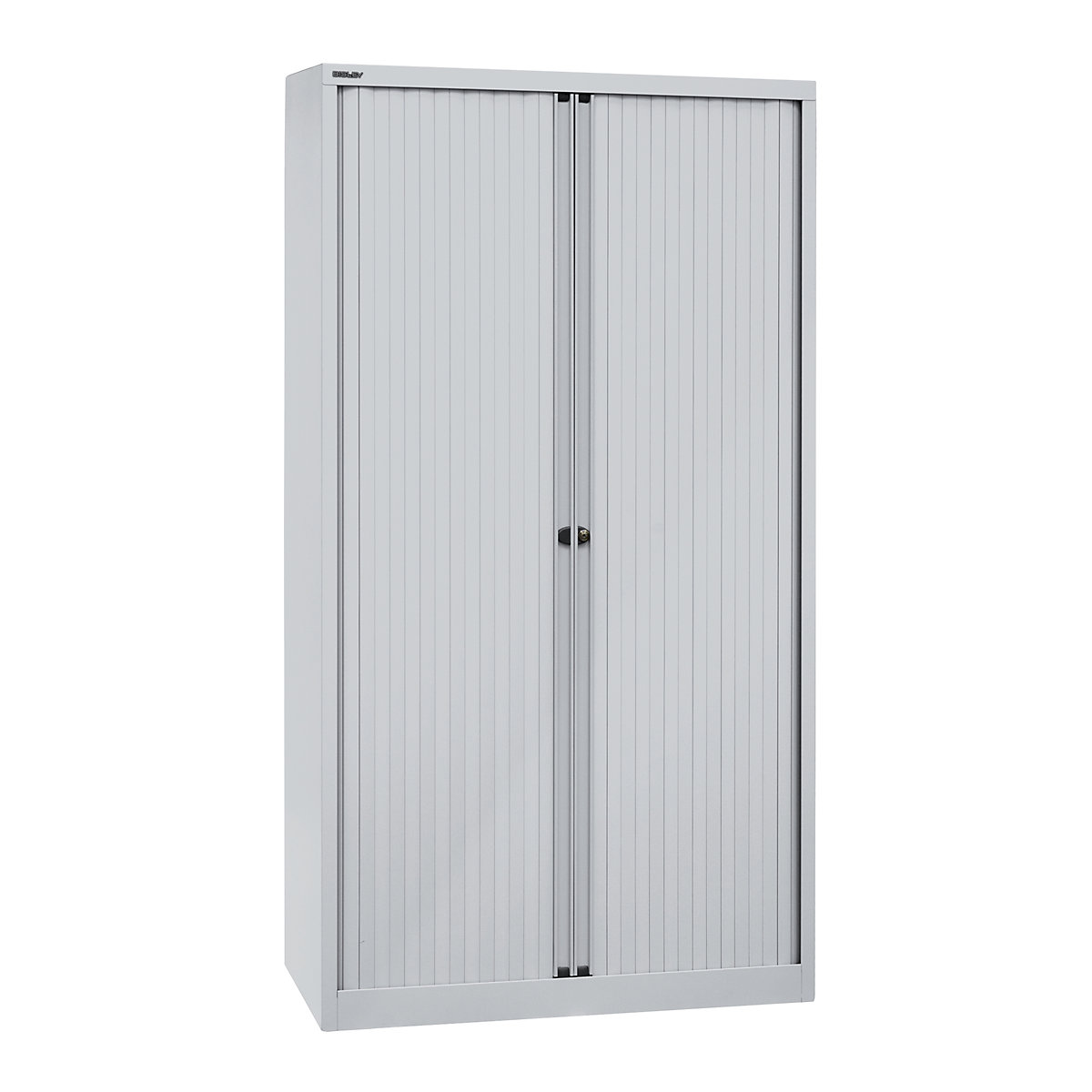 EURO roller shutter cupboard – BISLEY, width 1000 mm, 4 shelves, light grey-7