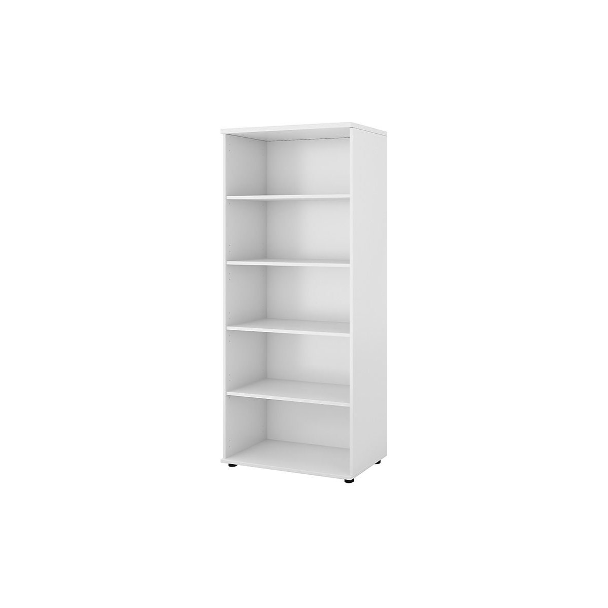 Portland office shelf unit, HxWxD 1845 x 800 x 420 mm, brushed white-1