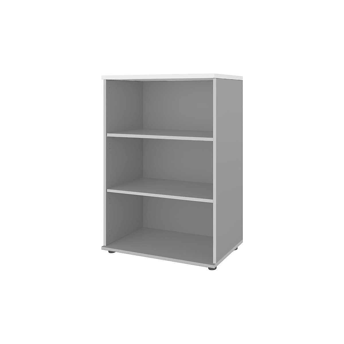 Portland office shelf unit, HxWxD 1138 x 800 x 420 mm, light grey / white-4