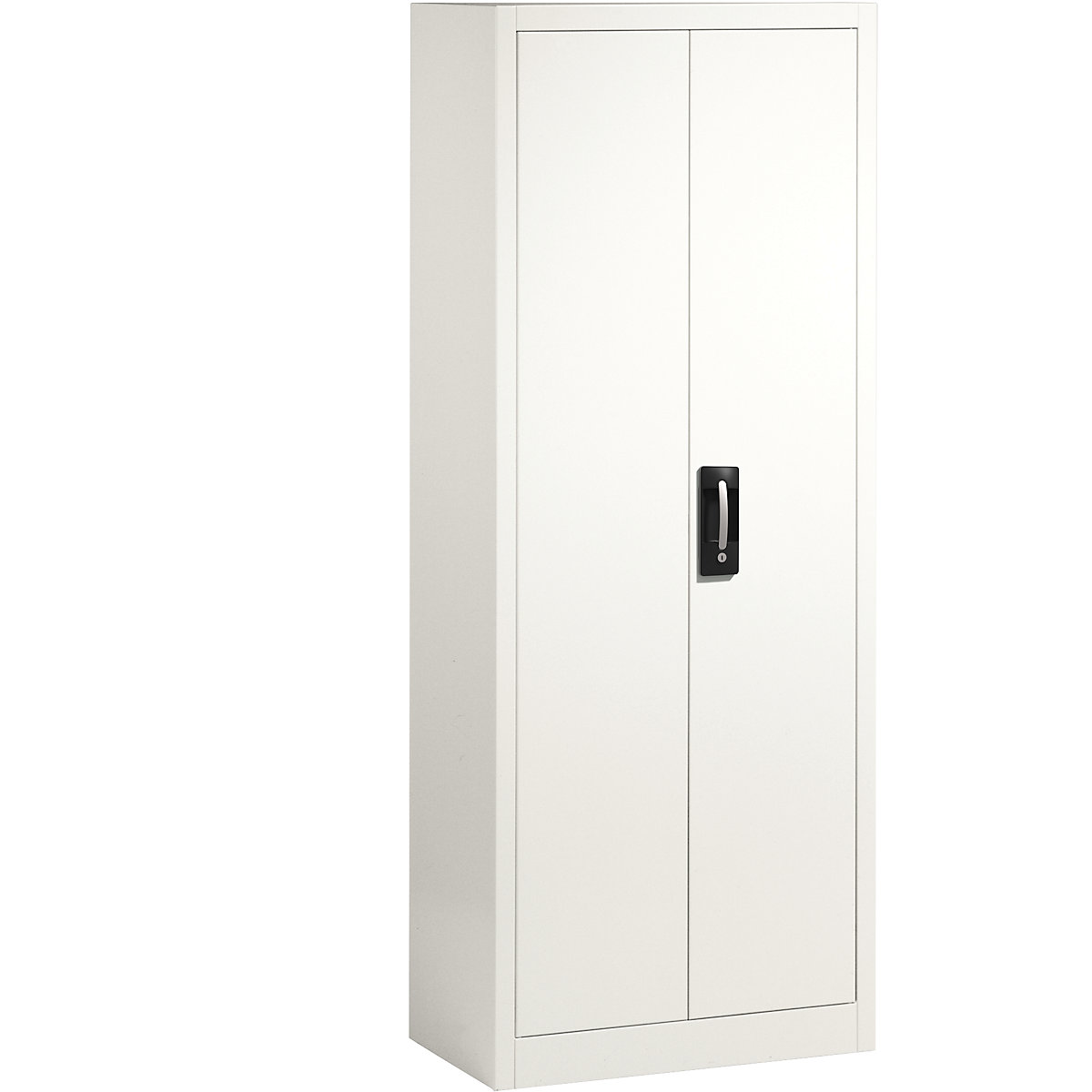 Steel cabinet with double doors – C+P, HxWxD 1950 x 800 x 420 mm, traffic white-5