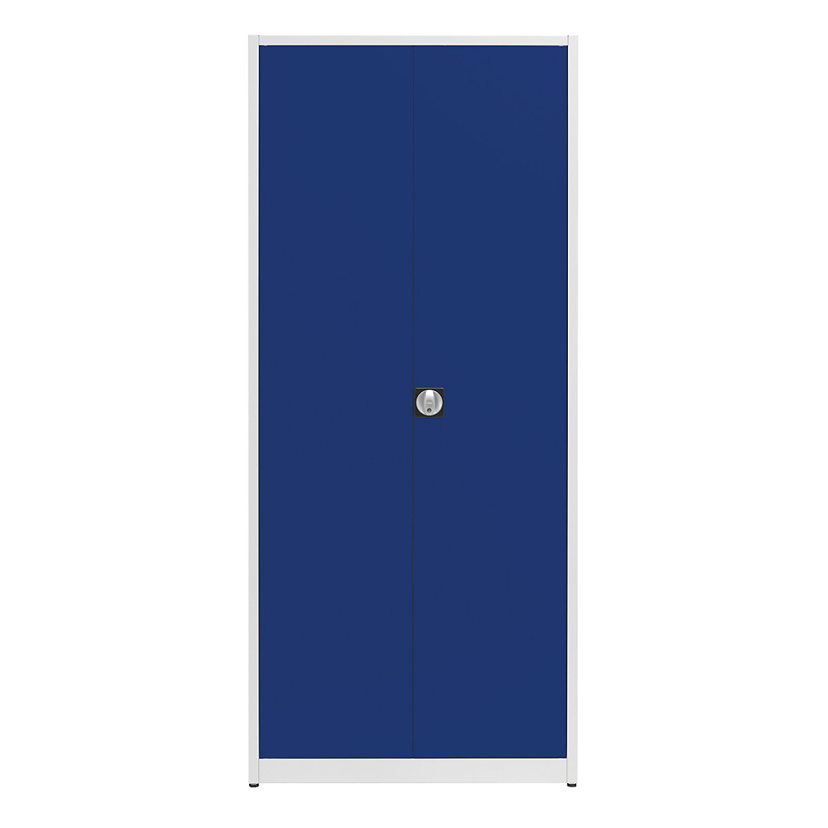 Universal cupboard, extra high – mauser, HxWxD 2200 x 950 x 420 mm, light grey / ultramarine blue-12