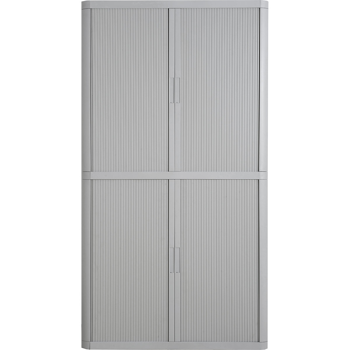 easyOffice® roller shutter cupboard – Paperflow, 4 shelves, height 2040 mm, grey / grey-15