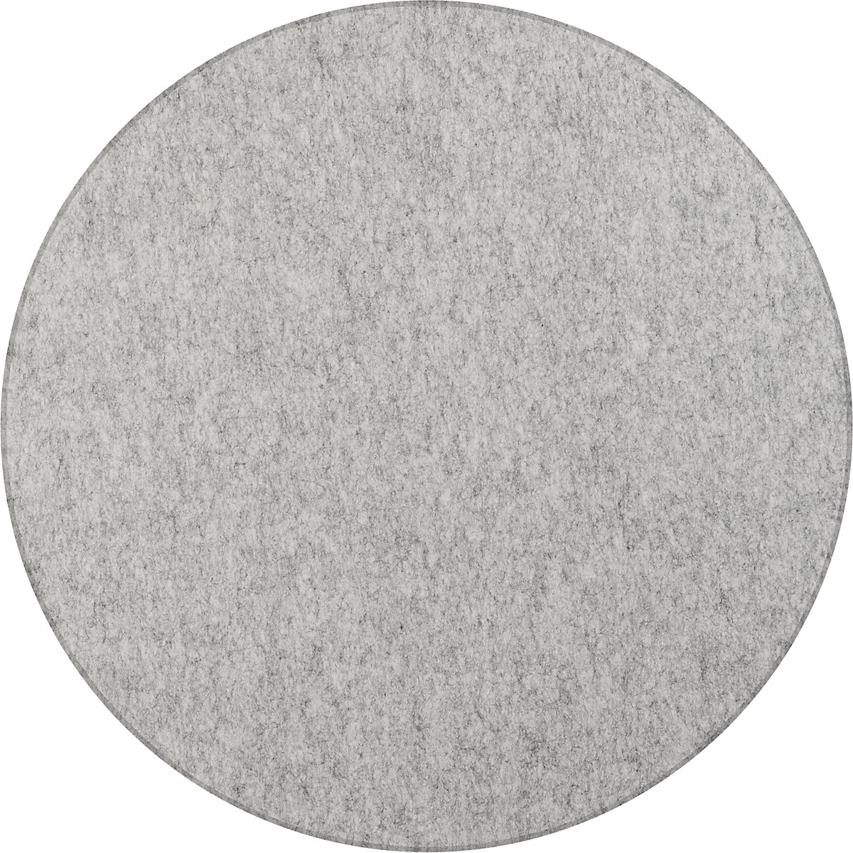 Acoustic ceiling panel, PET felt – eurokraft basic, Ø 1200 mm, round shape, light grey, 10+ items