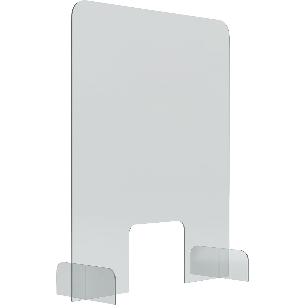 Countertop and tabletop partition – magnetoplan, acrylic glass, transparent, 5 mm thick, HxWxD 845 x 670 x 240 mm-8
