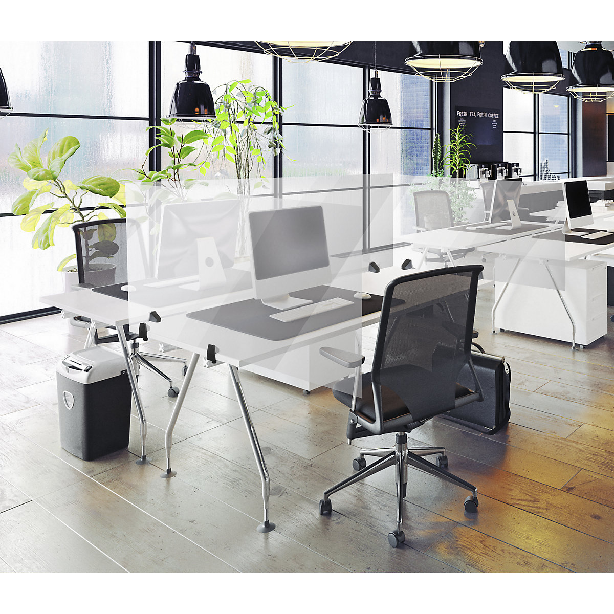 Desk partition for an individual workplace (Product illustration 17)-16