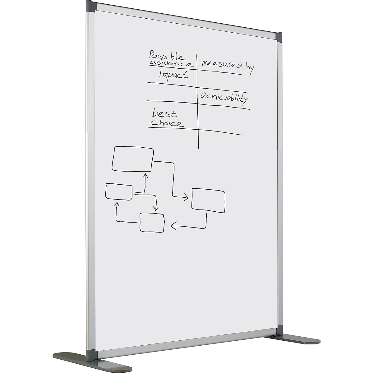 Hygienic whiteboard partition (Product illustration 4)-3