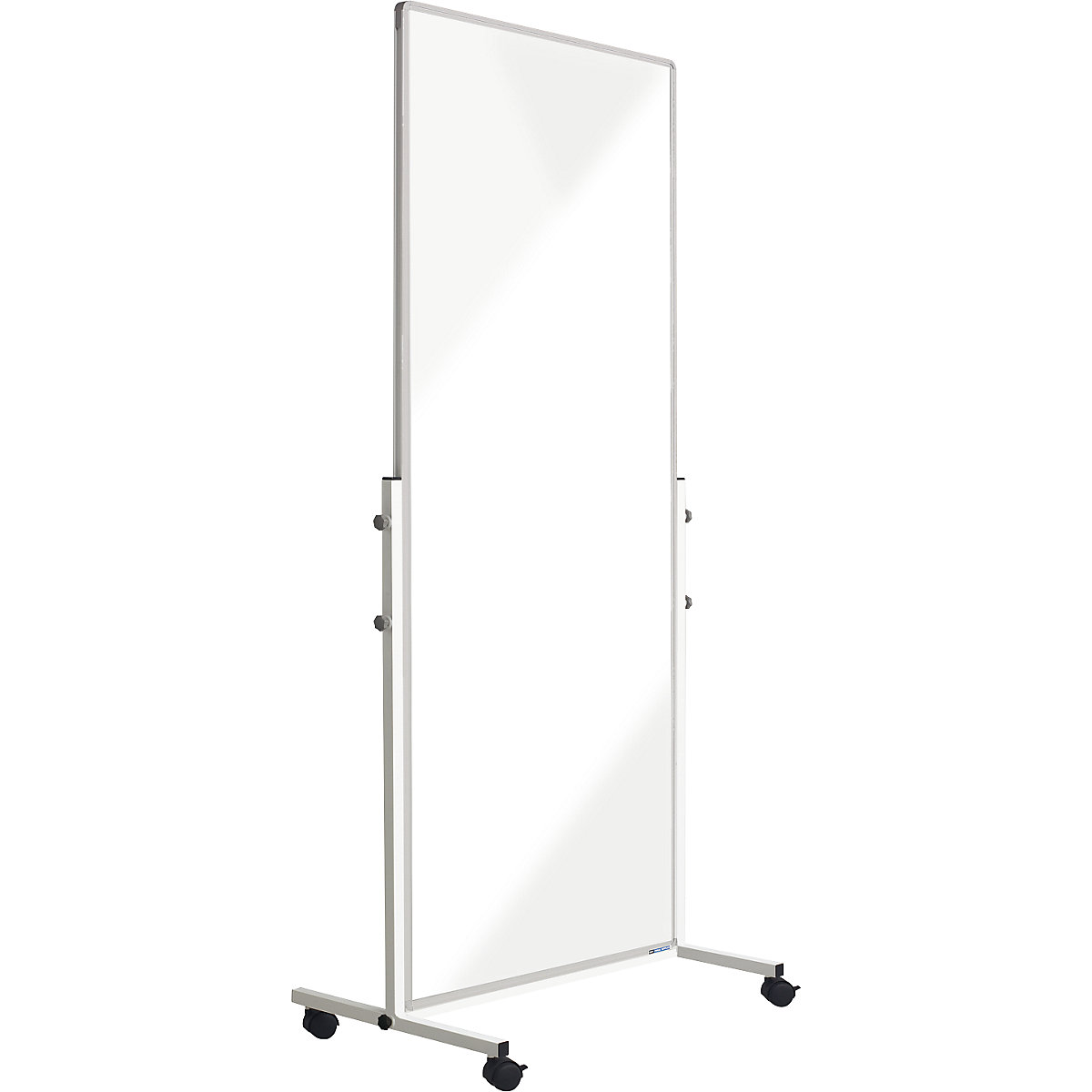 Mobile partition made of acrylic glass