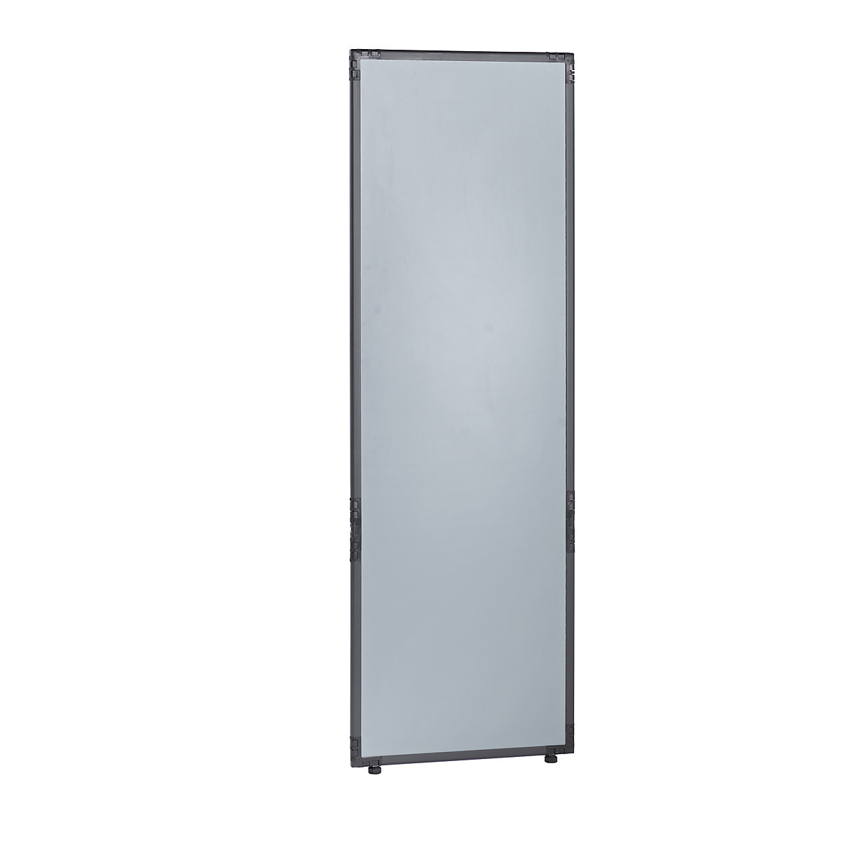 Partition, plastic, slate grey frame, silver grey, HxW 1950 x 650 mm-11