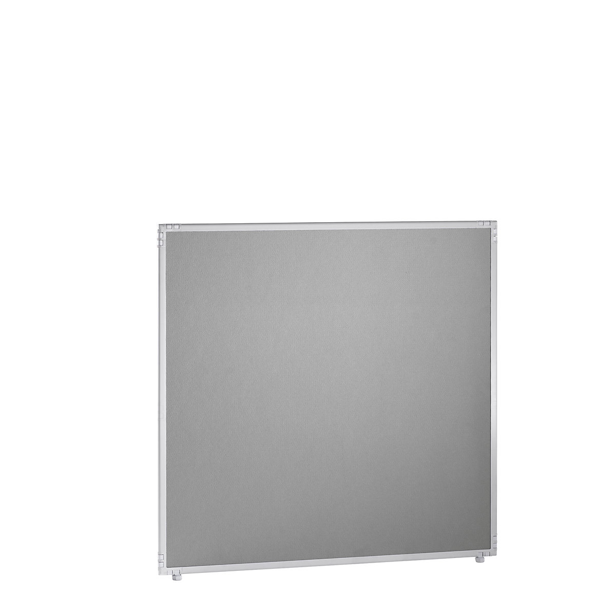 Partition, light grey felt, frame, 1300x1300 mm-13