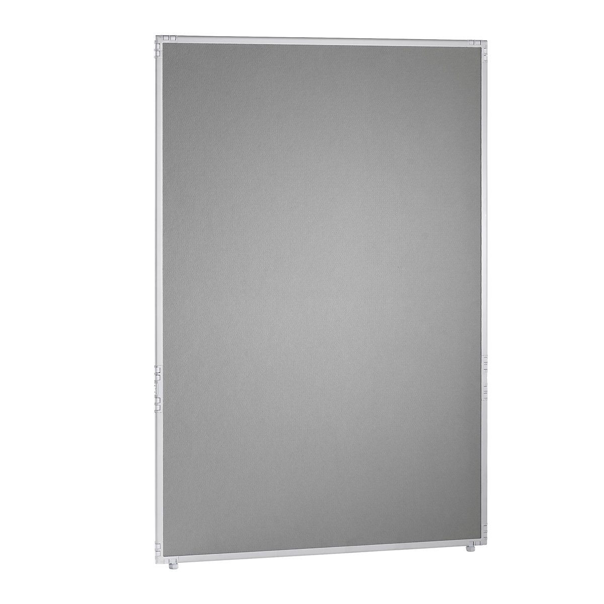 Partition, light grey felt, frame, 1300x1950 mm-14