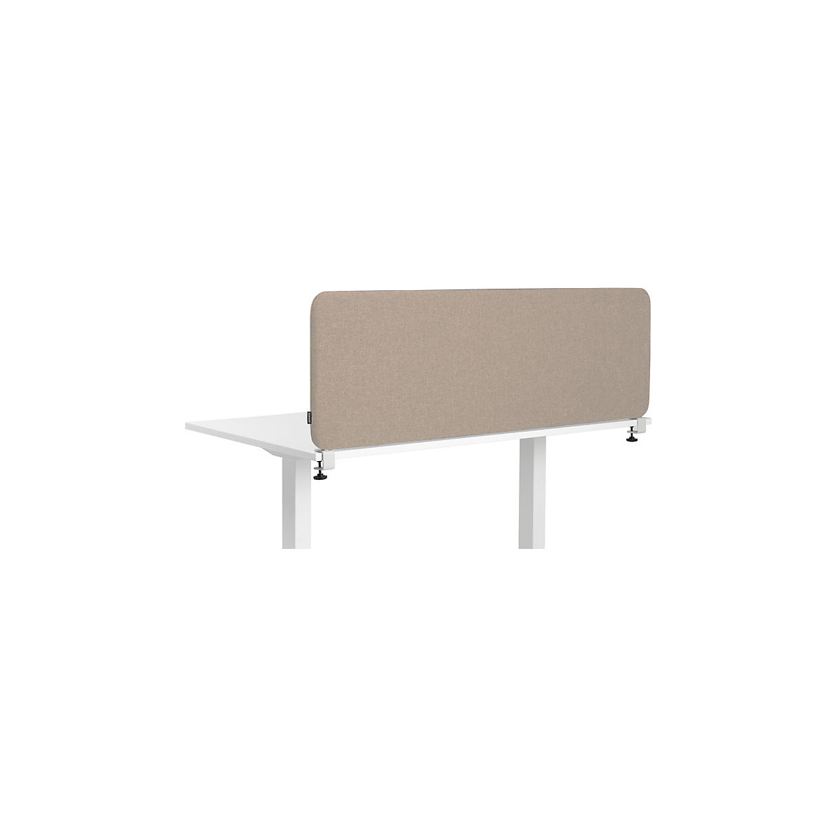 Softline Salsa acoustic desk partition, HxW 450 x 1600 mm, fabric, beige-1