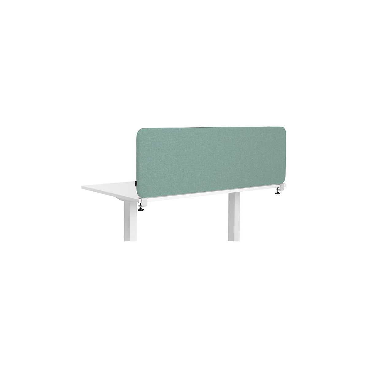Softline Salsa acoustic desk partition, HxW 450 x 2000 mm, fabric, green-3
