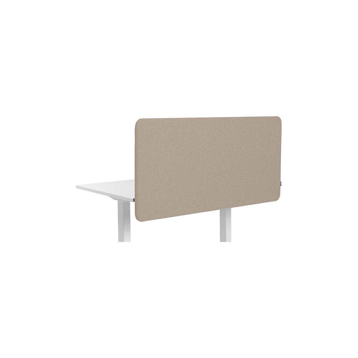 Softline Salsa acoustic desk partition, suspended downwards, HxW 650 x 1200 mm, fabric, beige-5