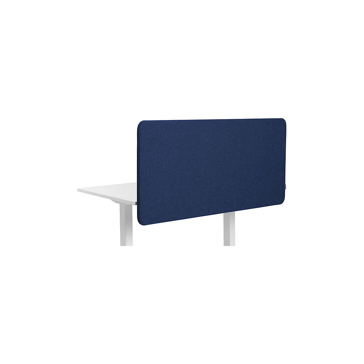 Softline Salsa acoustic desk partition, suspended downwards, HxW 650 x 1200 mm, fabric, blue-1