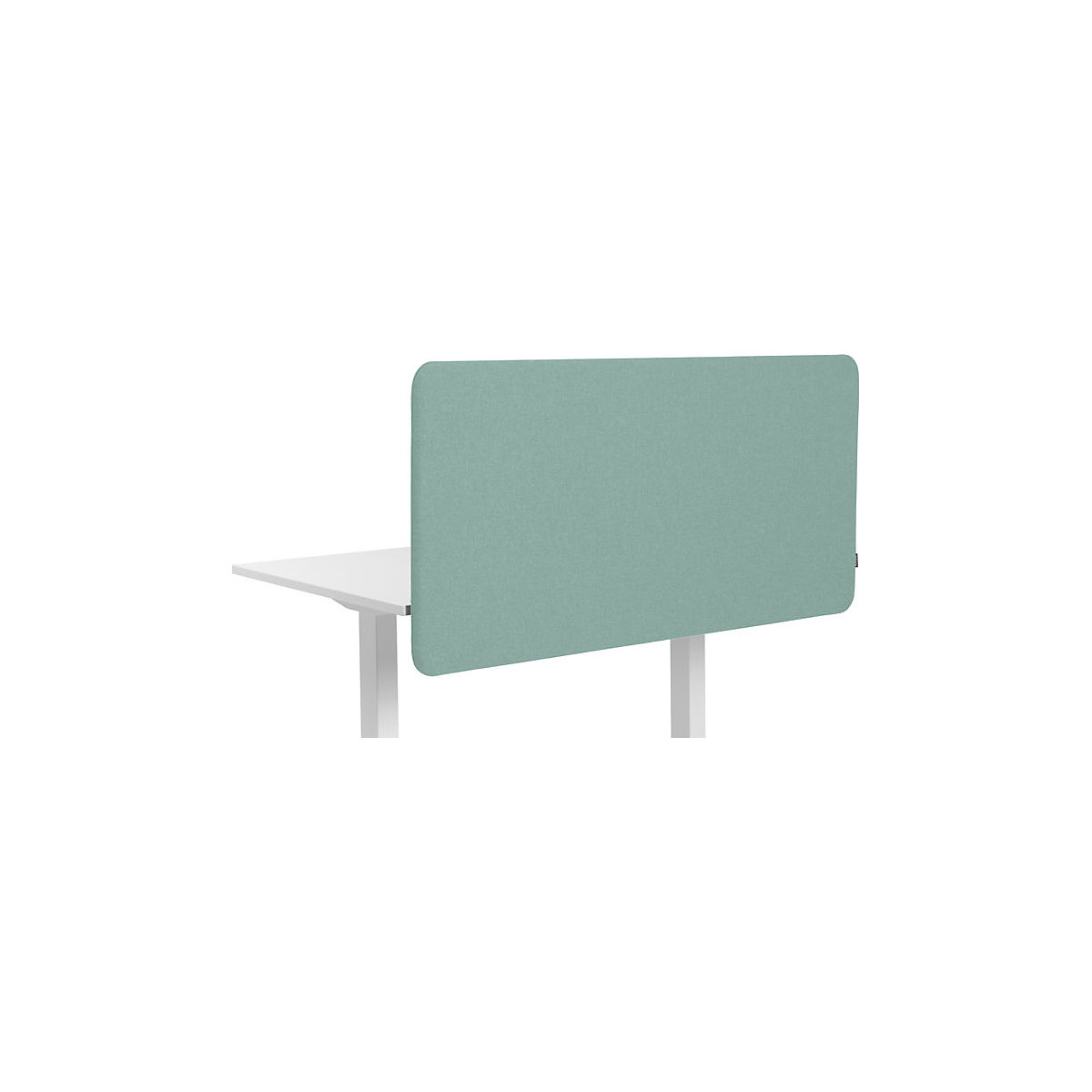 Softline Salsa acoustic desk partition, suspended downwards, HxW 650 x 1800 mm, fabric, green-5