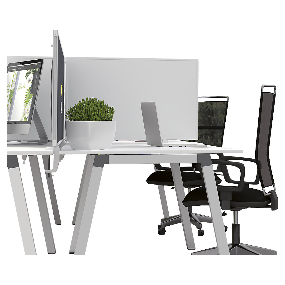 VarioPin desk partition – magnetoplan (Product illustration 79)-78