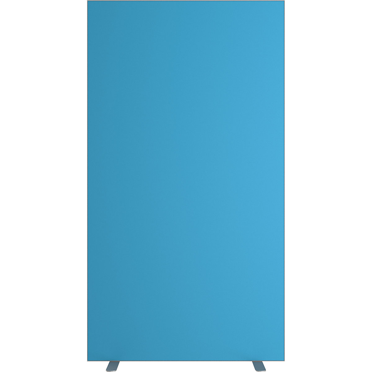 easyScreen partition, single colour, with soundproofing, blue, width 940 mm-9