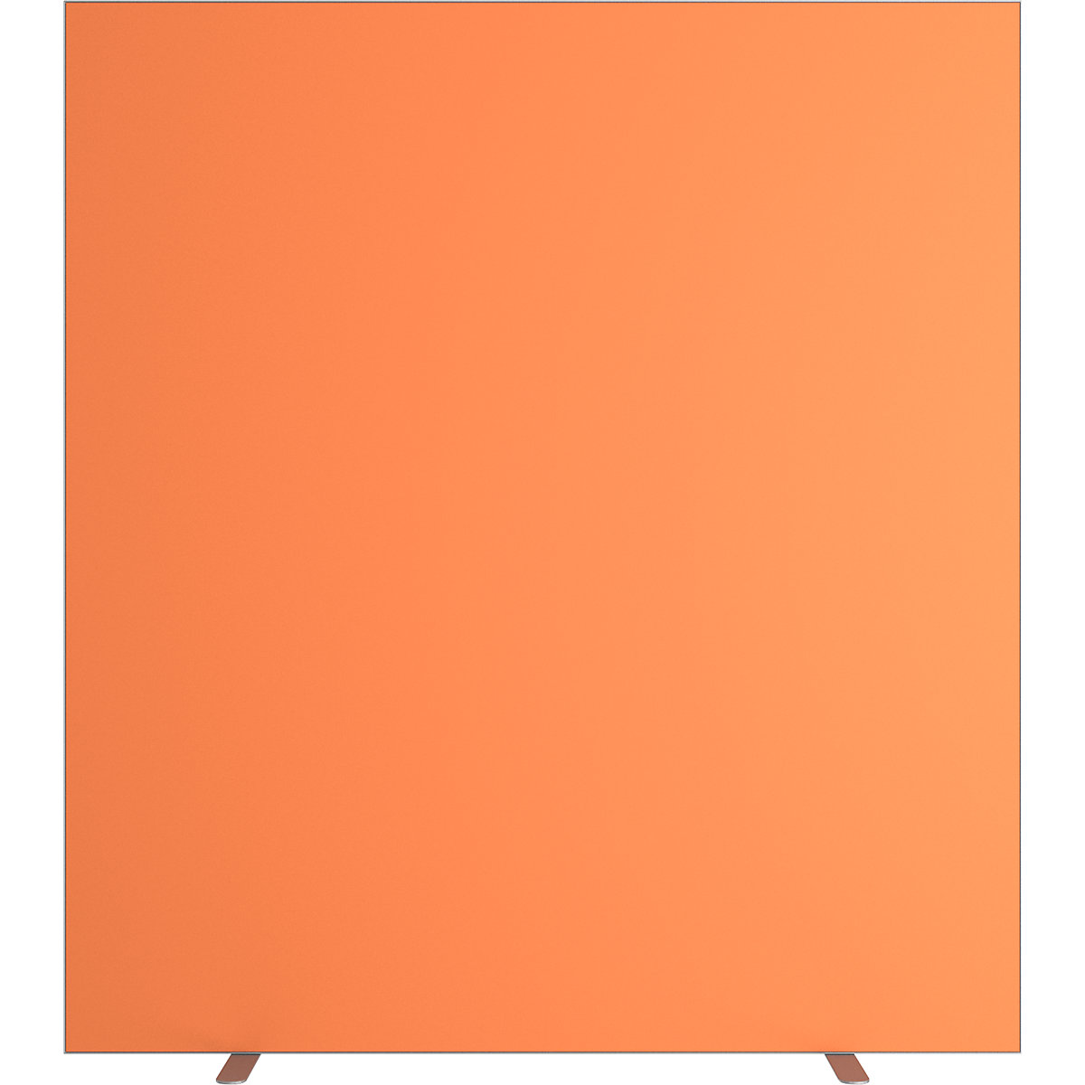 easyScreen partition, single colour, with soundproofing, orange, width 1600 mm-3