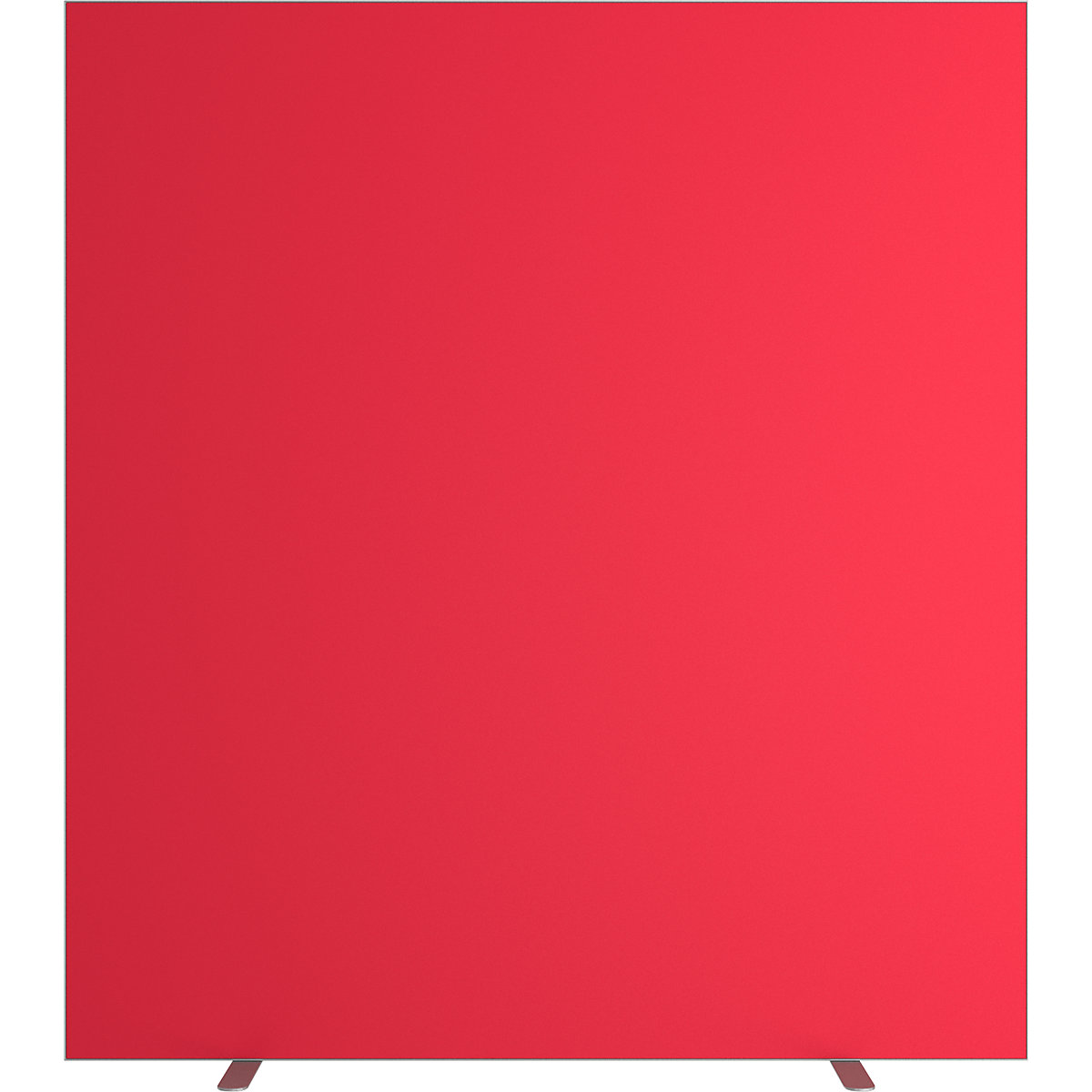easyScreen partition, single colour, with soundproofing, red, width 1600 mm-7