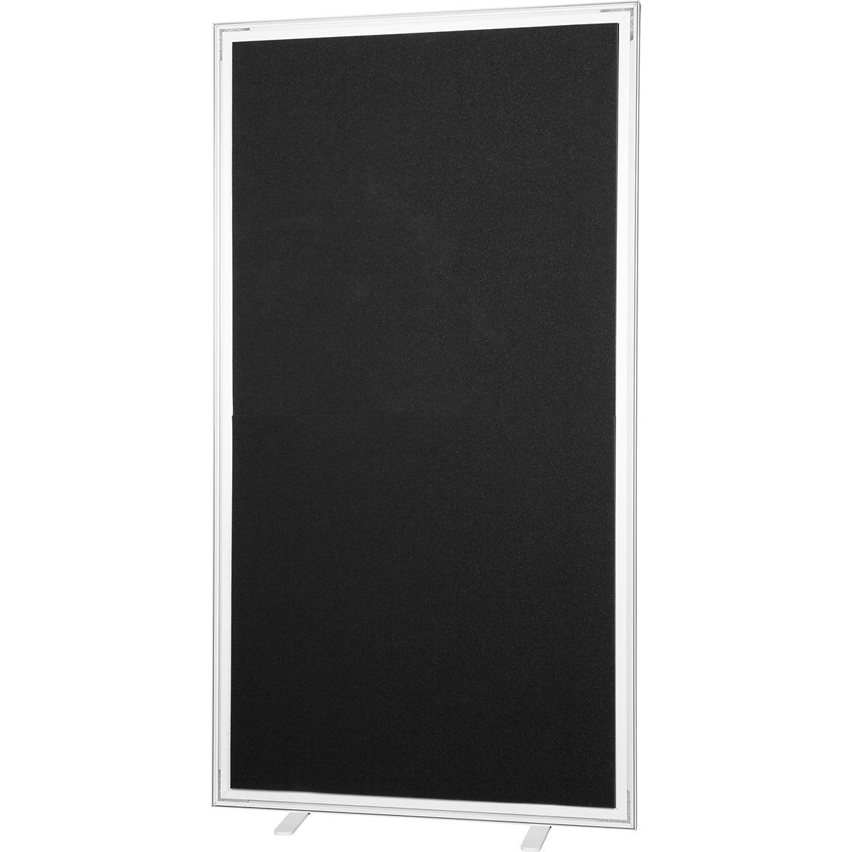 easyScreen partition, single colour, with soundproofing, black, width 1600 mm-11