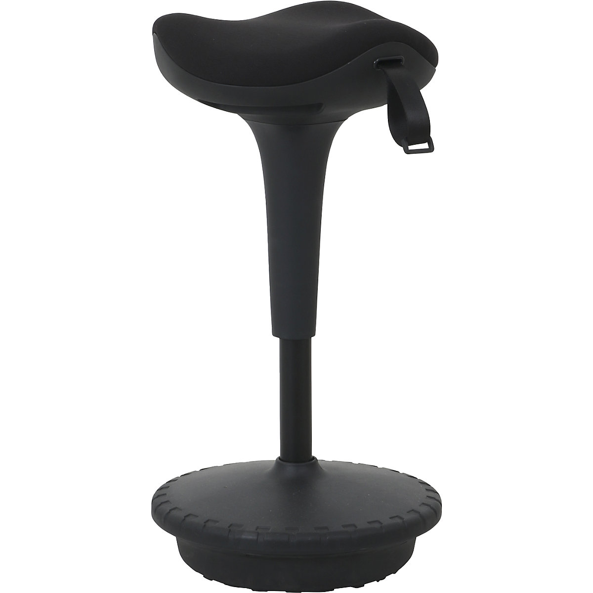 Anti-fatigue stool 6156 – Twinco, triangular seat 325 mm, black cover