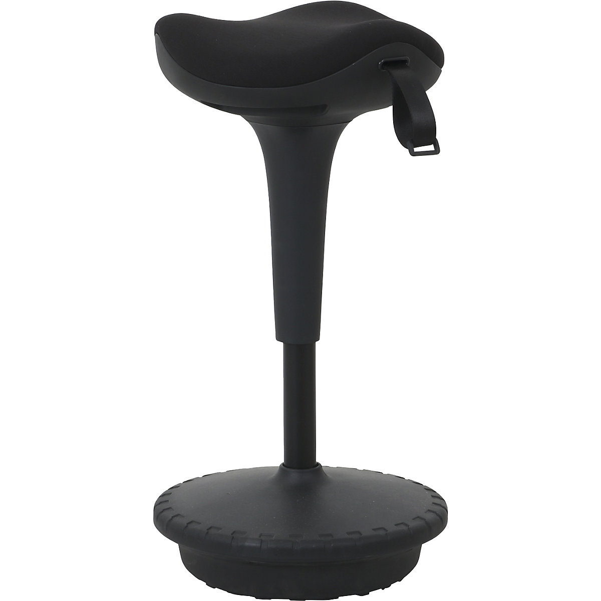 Anti-fatigue stool 6156 – Twinco, triangular seat 325 mm, black cover-4