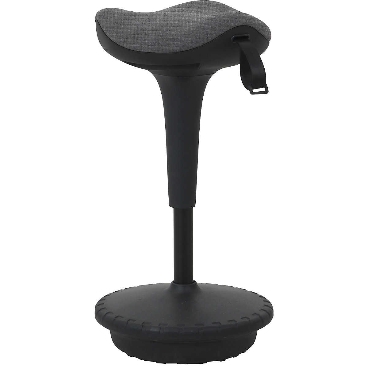 Anti-fatigue stool 6156 – Twinco, triangular seat 325 mm, grey cover