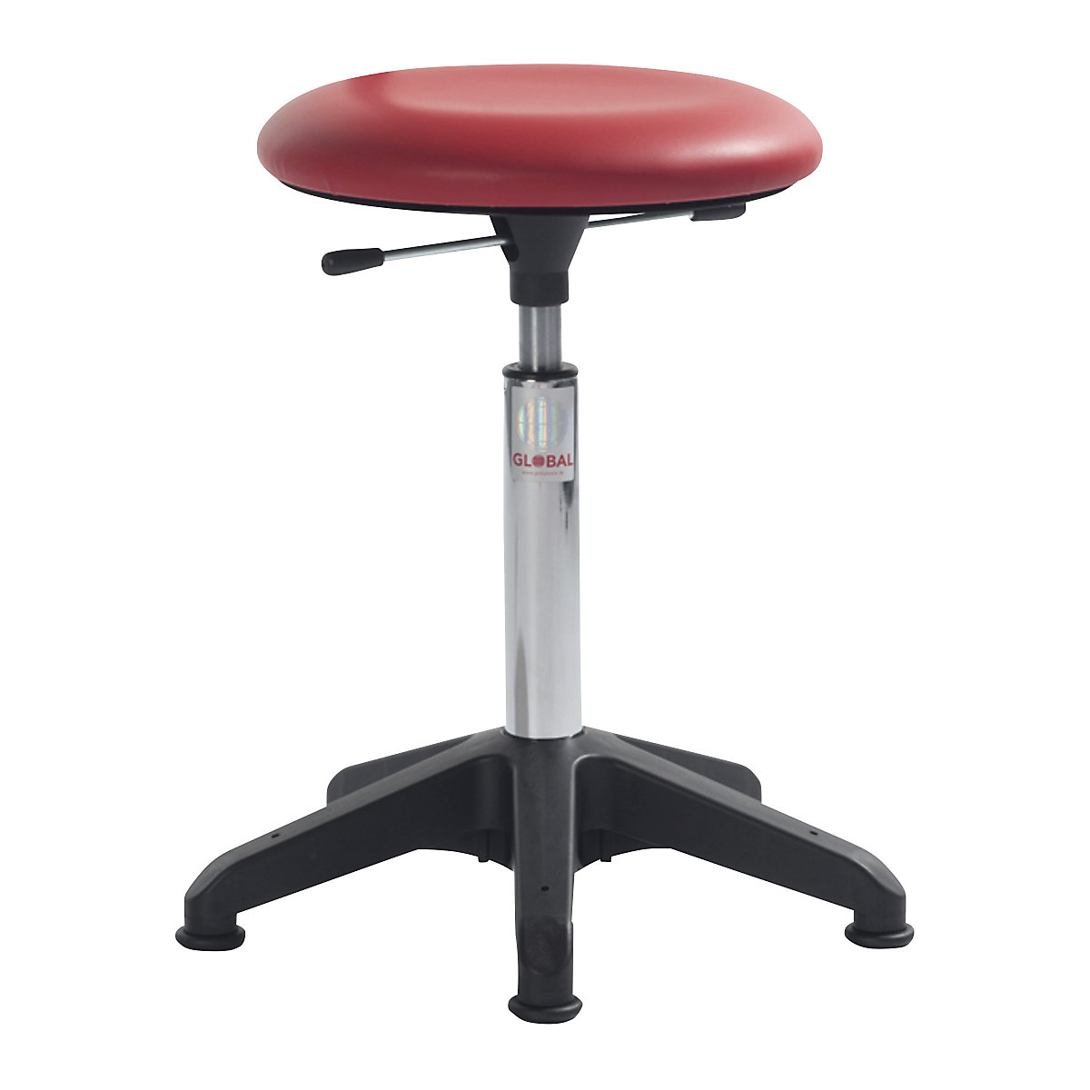 Industrial stool, height adjustable with floor glides KAISER+KRAFT