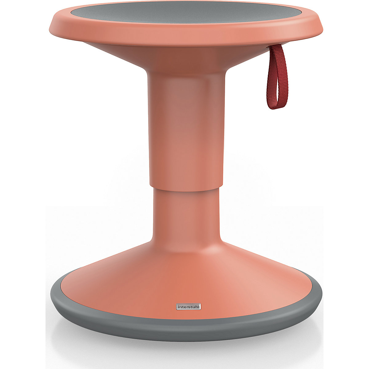 interstuhl – UP multifunctional stool, height adjustable 375 – 490 mm, salmon orange