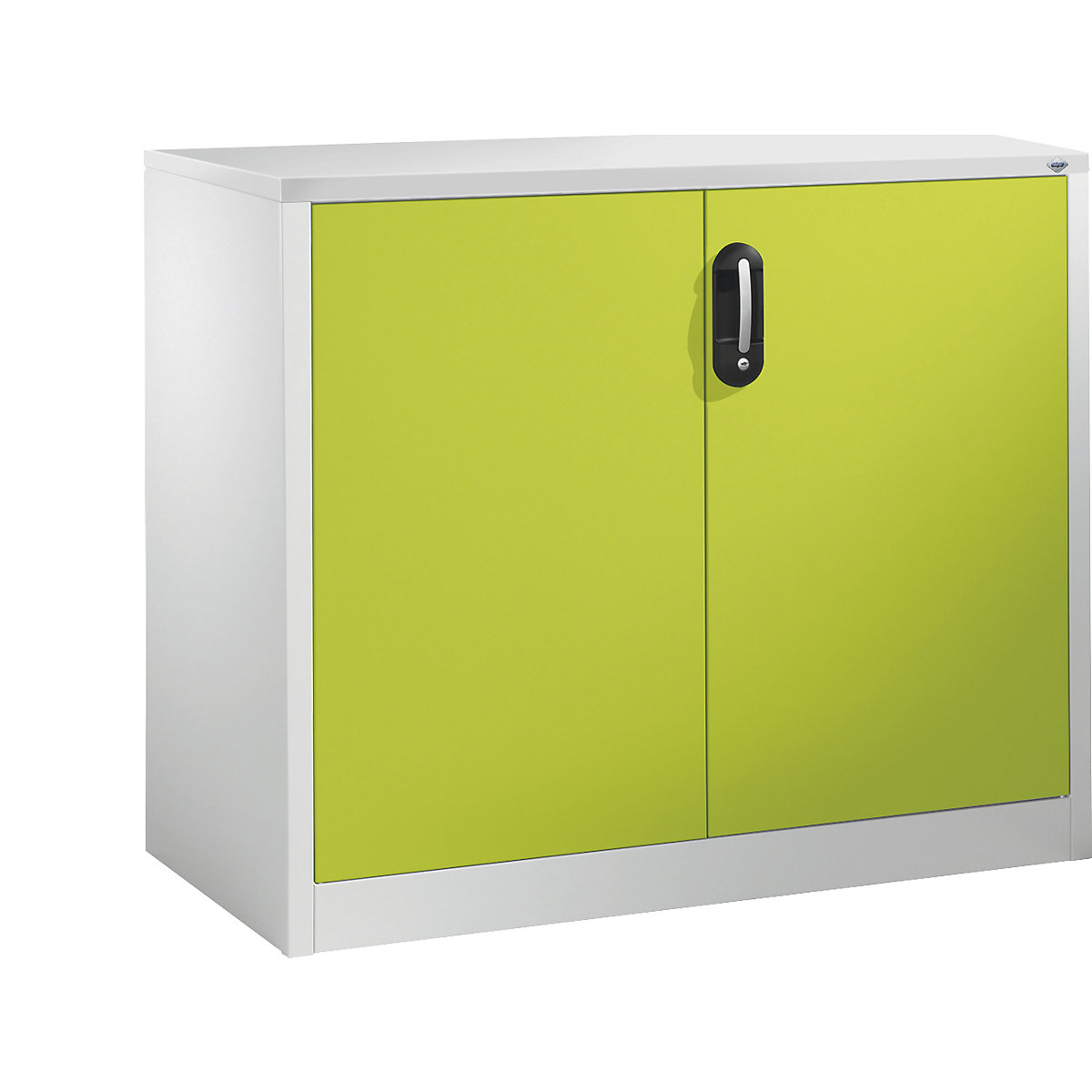 ACURADO filing sideboard – C+P, 2 file heights, HxWxD 1000 x 1200 x 500 mm, light grey / viridian green-13