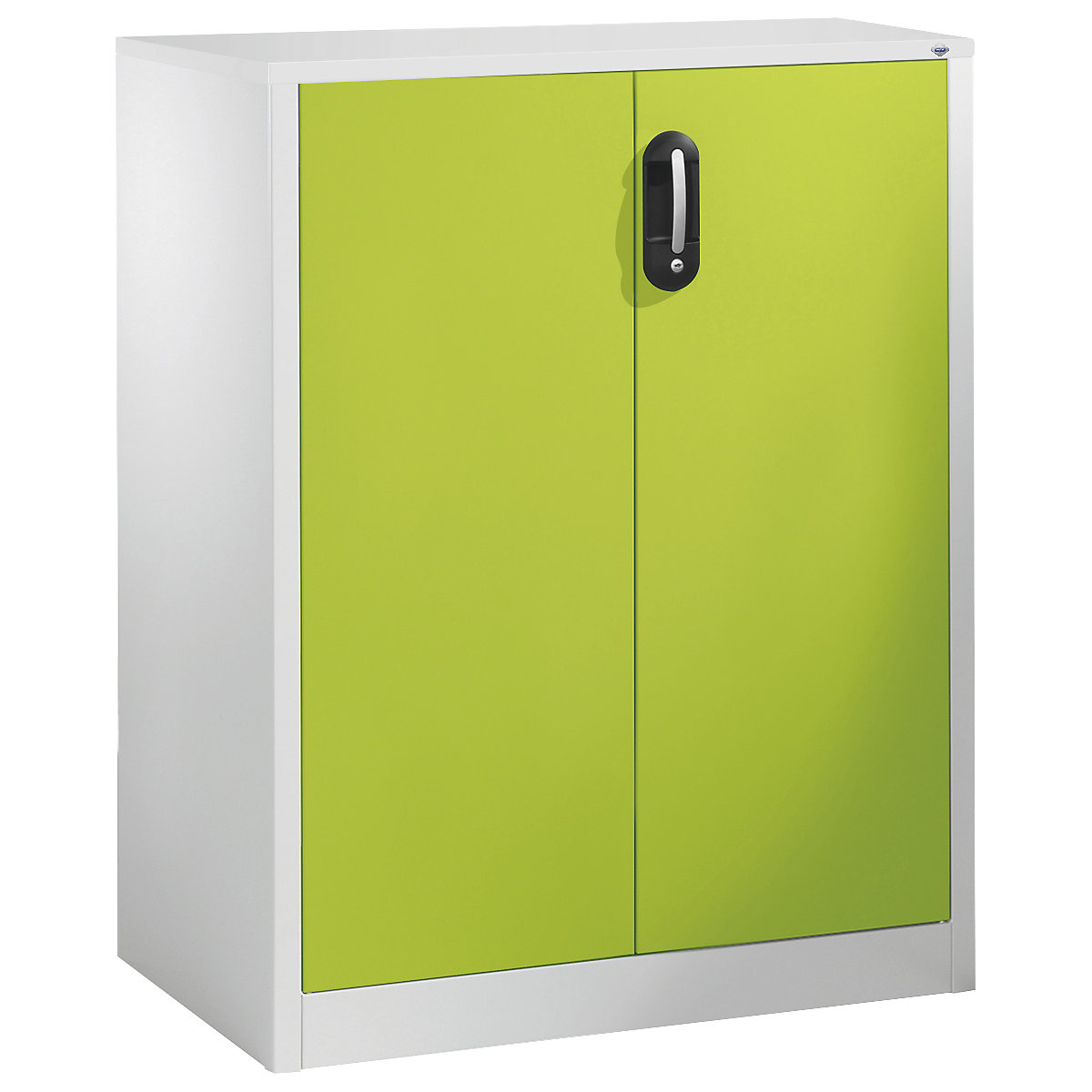 C+P – ACURADO filing sideboard, 3 file heights, HxWxD 1200 x 930 x 500 mm, light grey / viridian green