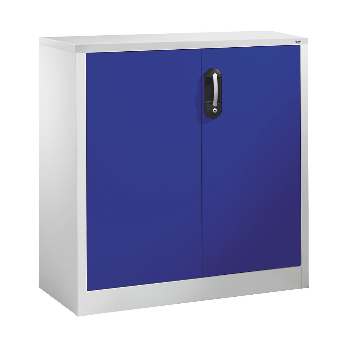 C+P – ACURADO filing sideboard, 2 file heights, HxWxD 1000 x 930 x 400 mm, light grey / lapis blue