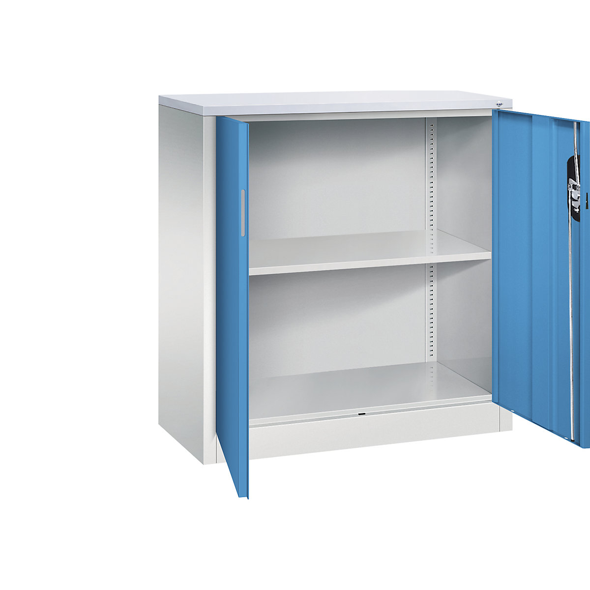 C+P – ACURADO filing sideboard, 2 file heights, HxWxD 1000 x 930 x 400 mm, light grey / light blue