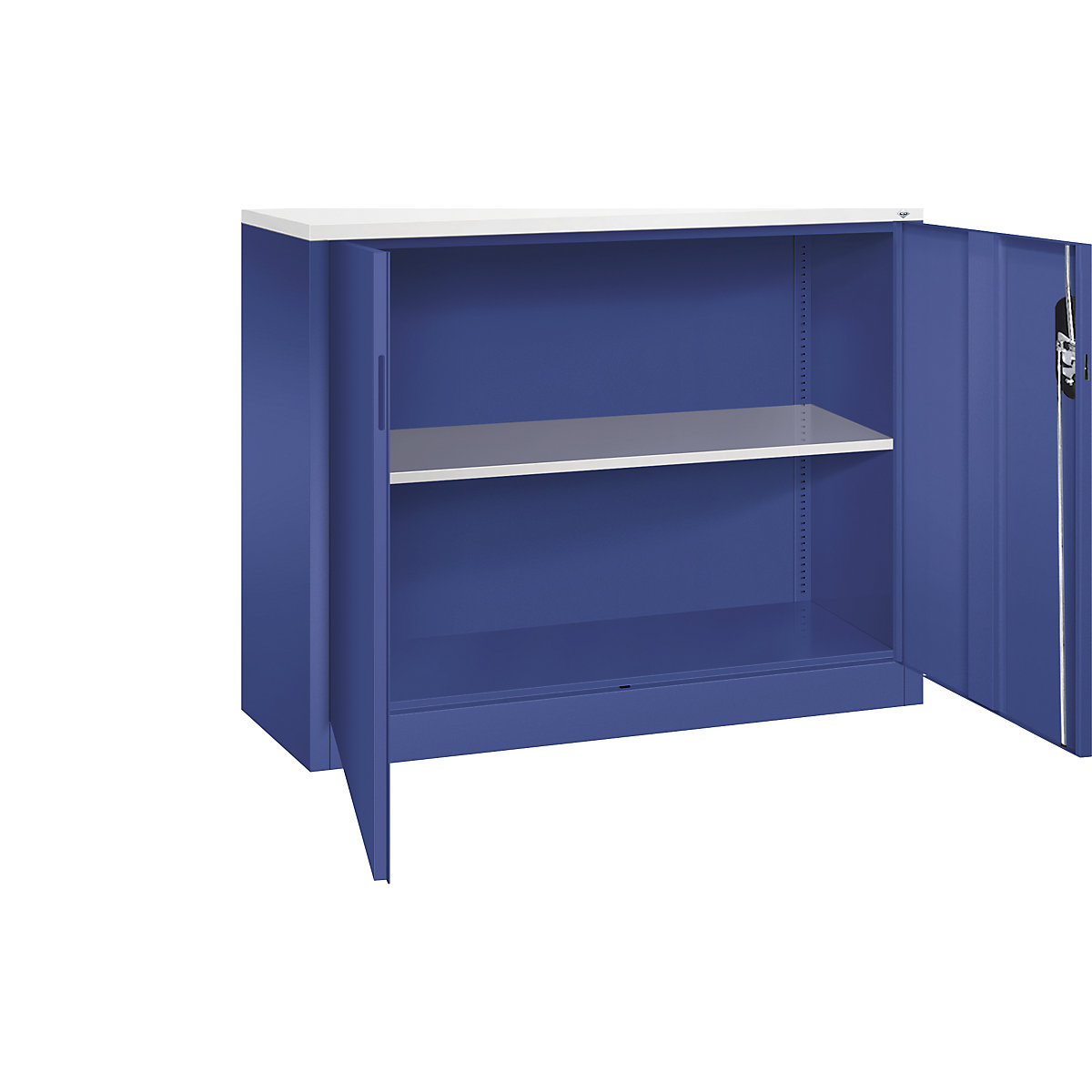 C+P – ACURADO filing sideboard, 2 file heights, HxWxD 1000 x 1200 x 400 mm, lapis blue / lapis blue