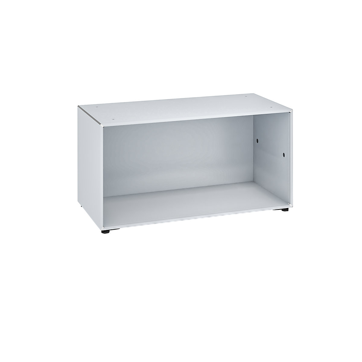 Single box – mauser, on adjustable glides, width 770 mm, white aluminium-6