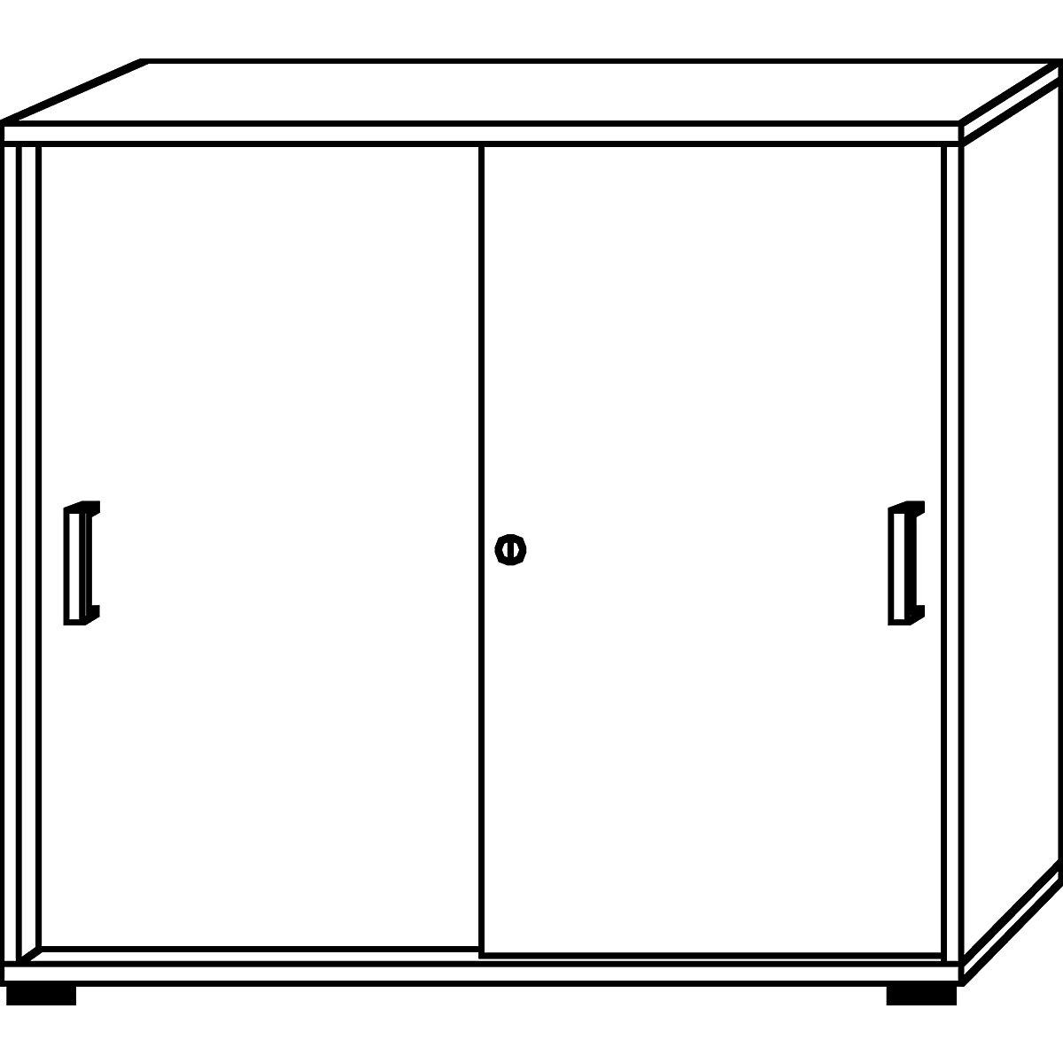 Sliding door cupboard – eurokraft pro (Product illustration 7)-6