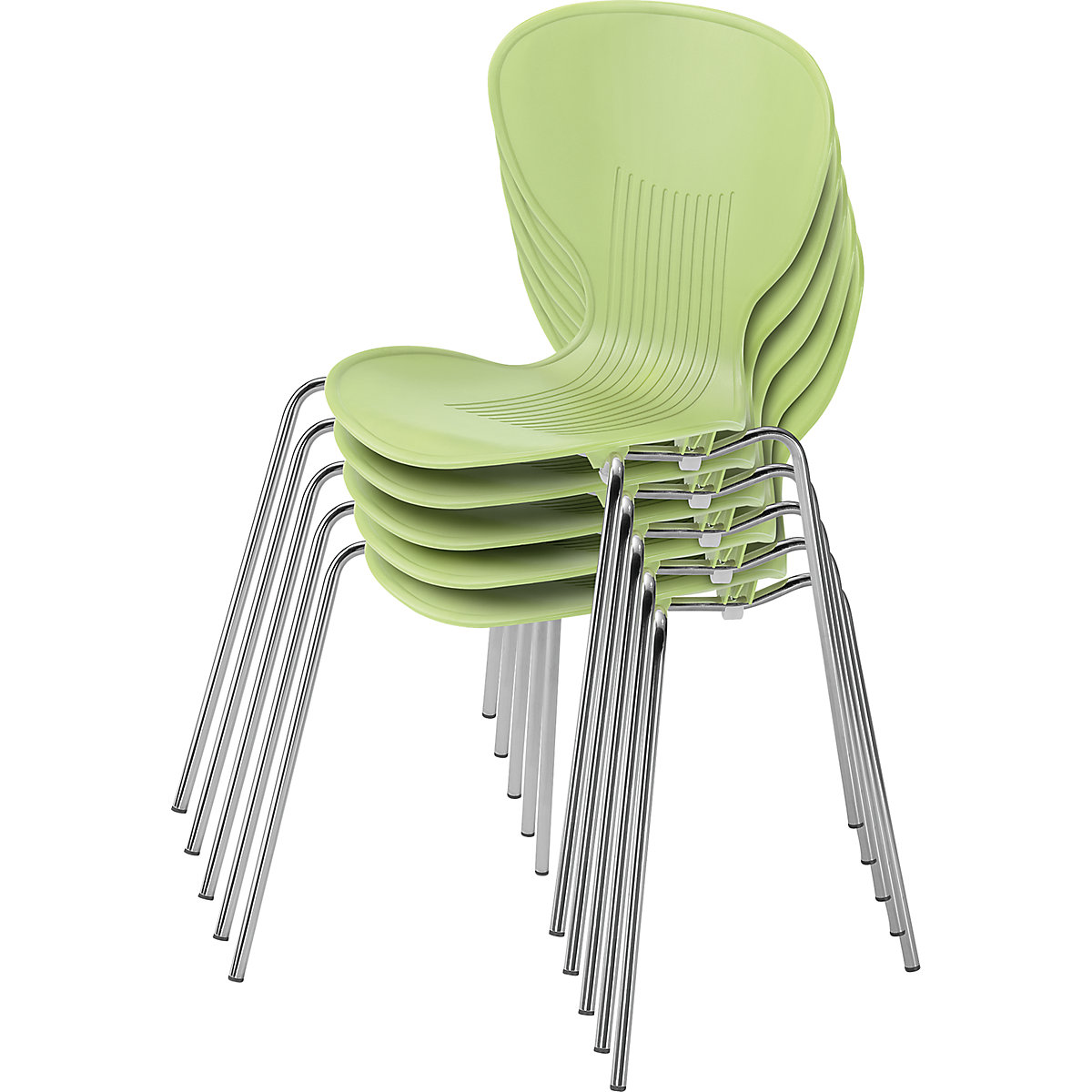 Plastic stacking chair (Product illustration 6)-5