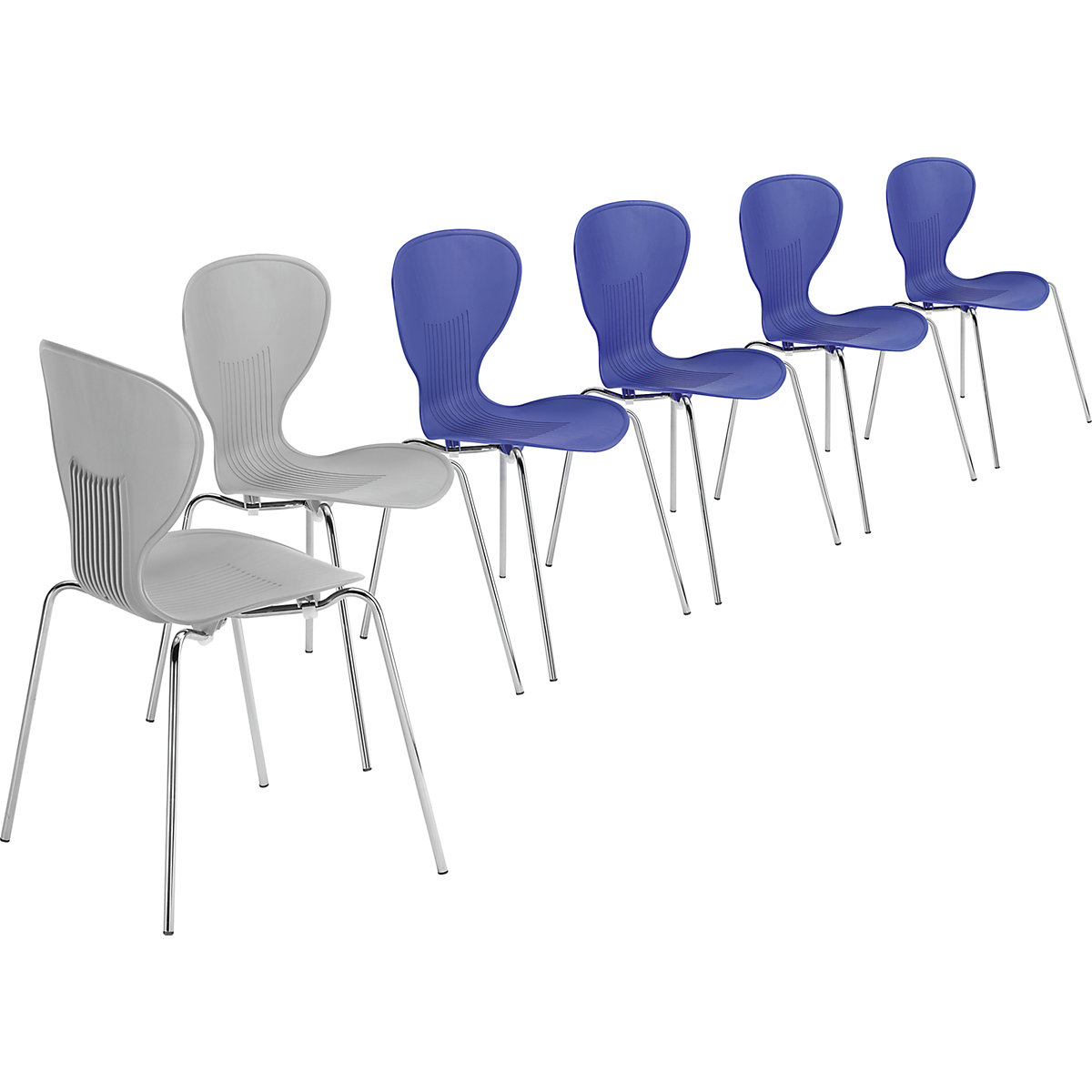 Plastic stacking chair (Product illustration 3)-2