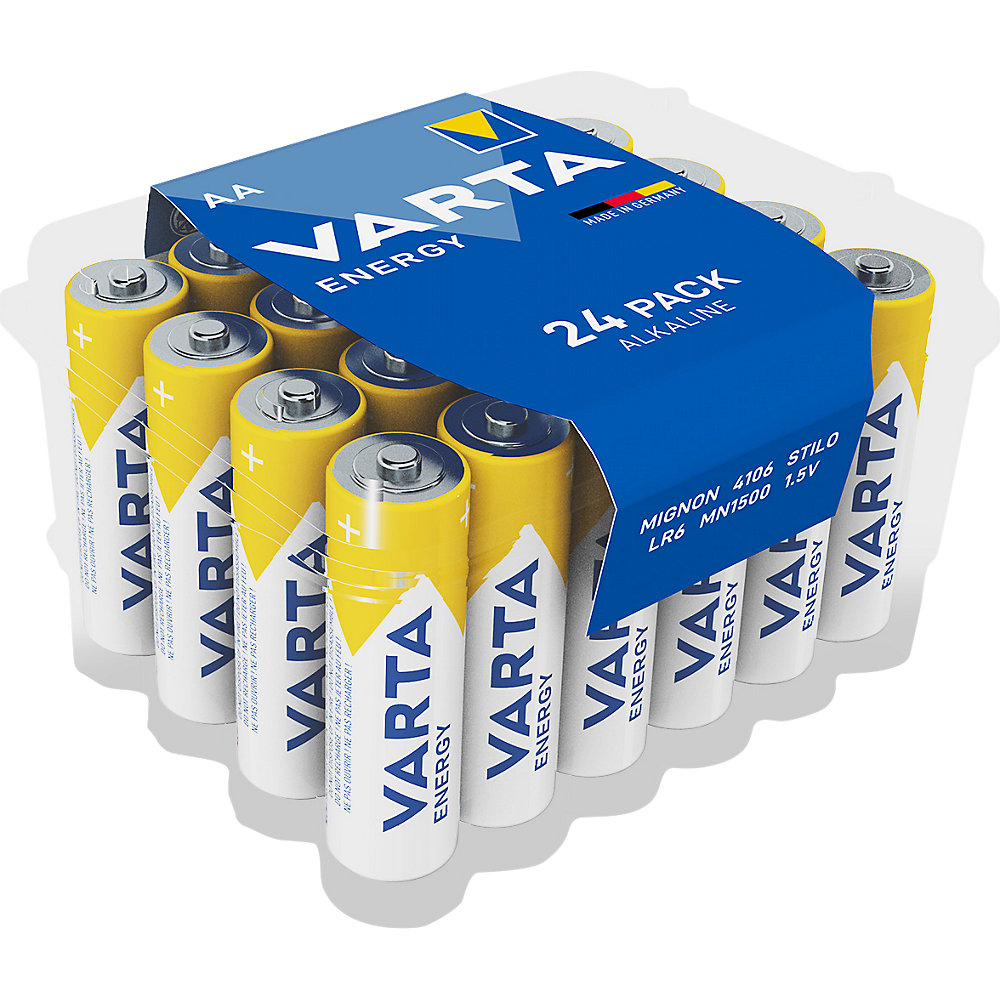 24 x Varta Longlife AA Mignon LR6 4106 Batterien 1,5V in Box 1,5 V Alkaline 