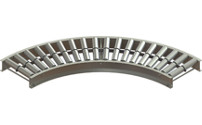 90&deg; curve for roller conveyor