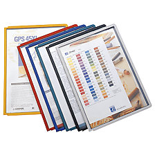 Clear view panel with profiled frame