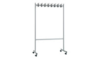 Coat rack, aluminium silver