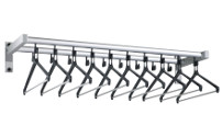 Wall mounted coat rack