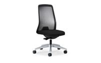 EVERY operator swivel chair, black mesh back rest