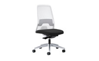EVERY operator swivel chair, white mesh back rest