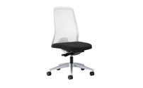 EVERY operator swivel chair, white mesh back rest