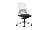 EVERY operator swivel chair, white mesh back rest