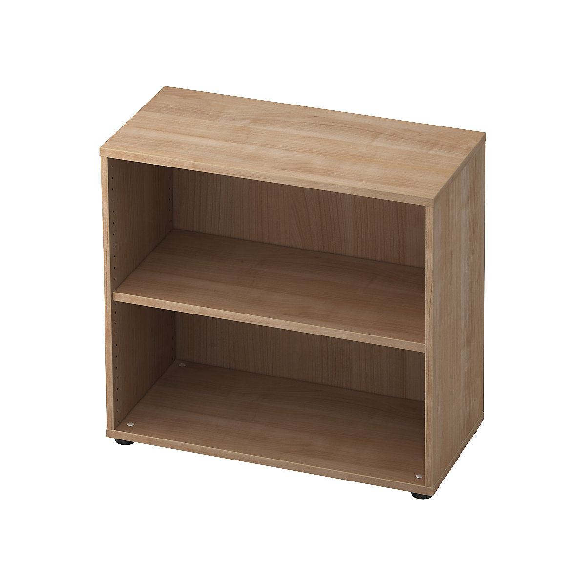 Office shelf unit ANNY – eurokraft pro, 1 shelf, HxWxD 748 x 800 x 400 mm, walnut finish-8